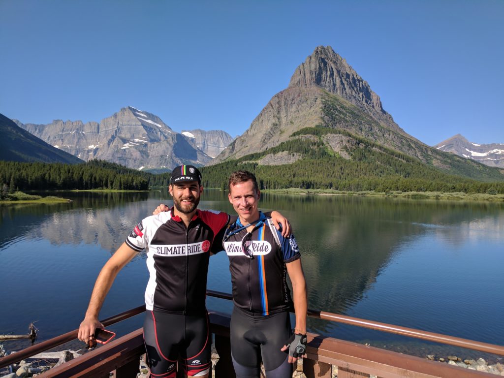 Bicycling in Glacier National Park in Many Glacier