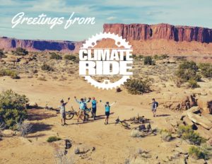 Greetings from Climate Ride Postcard